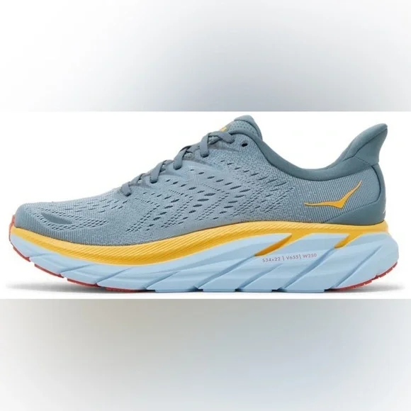 Hoka Clifton 8 'Goblin Blue Mountain Spring' size 10